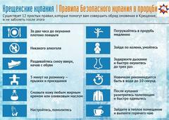 КРЕЩЕНСКИЕ КУПАНИЯ: Основные правила безопасности